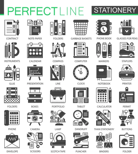 İleti örneği siyah mini kavramı sembolleri. Office Araçları modern simgesi piktogram vektör çizimler ayarla.