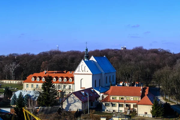 Panorama miasta Sandomierz, Polska — Zdjęcie stockowe