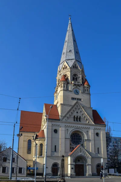 Лютеранская церковь - Евангельская в Лодзи, Польша — стоковое фото