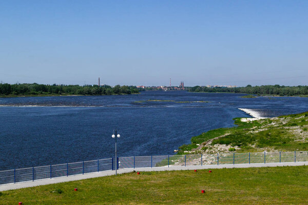 River Vistula in the middle of her run, Poland