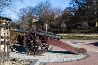 Tarihi ortaçağ savaş topu.