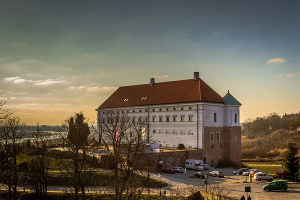 Hrad ve městě Sandomierz, Polsko — Stock fotografie