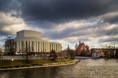 Değirmen Adası Bydgoszcz, Polonya'da 02/05/2018