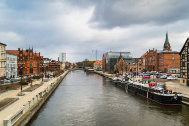 Değirmen Adası Bydgoszcz, Polonya'da 02/05/2018