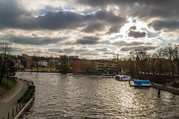 Pulau Mill Bydgoszcz Polandia 2018 — Stok Foto