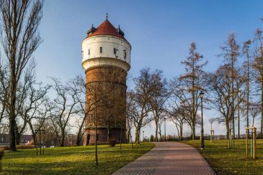 Su kulesi Inowroclaw, Polonya kentinde tarihi bir unsur olarak
