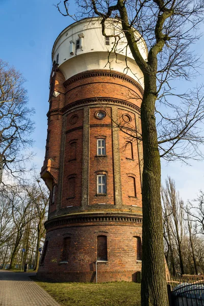 Πύργος Νερού Ιστορικό Στοιχείο Στην Πόλη Της Inowroclaw Πολωνία — Φωτογραφία Αρχείου