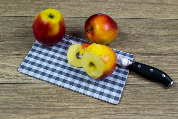 Apple Part Diet Containing Vitamins — Stock Photo, Image
