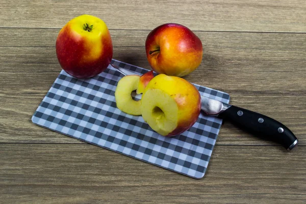 Pomme Dans Cadre Régime Alimentaire Contenant Des Vitamines — Photo