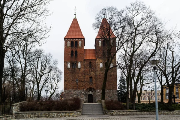 Inowroclaw Polonya Kentinde Tarihi Kilisesi — Stok fotoğraf