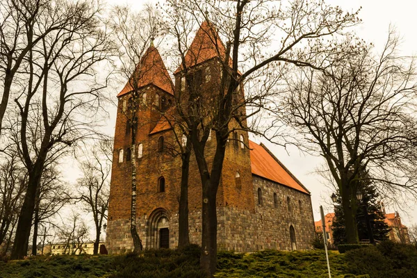 Ιστορική Εκκλησία Στην Πόλη Του Inowroclaw Πολωνία — Φωτογραφία Αρχείου
