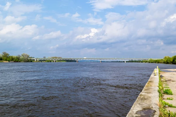 Orilla Salvaje Del Río Vístula Polonia — Foto de Stock