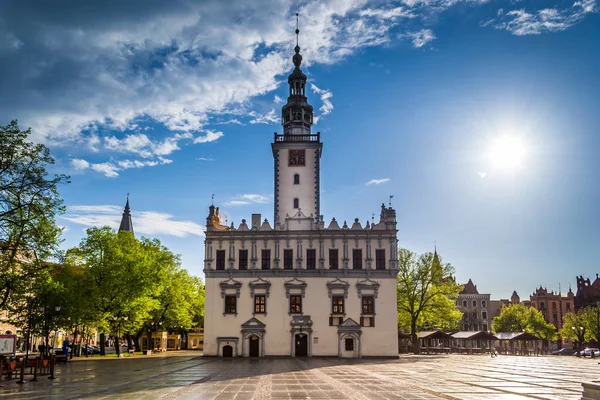 City Hall Evening Chelmno Poland — Stock Photo, Image