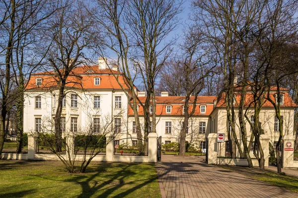 Historische Gebäude Die Die Komplizierte Geschichte Der Stadt Lodz Mittelpolen — Stockfoto