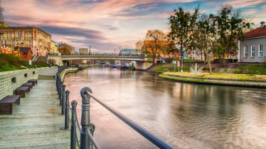 Polonya 'nın Bydgoszcz kentindeki kentsel manzara