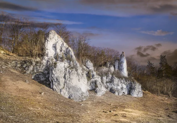 Rocks Castle Ojcow National Park Poland 2020 — Stock Photo, Image