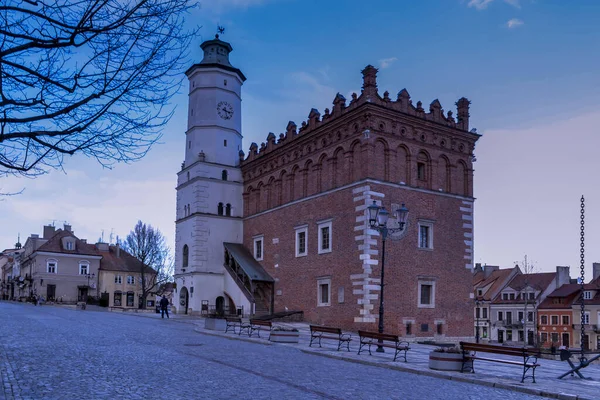 Centro Storico Nella Città Vecchia Sandomierz Polonia 2020 — Foto Stock