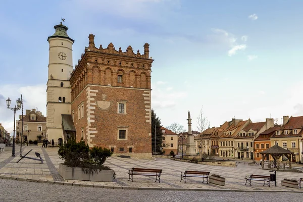 ポーランド サンドミエルツの旧市街2020 — ストック写真