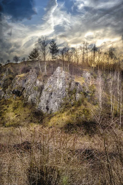 Quarry Στο Κέντρο Της Πόλης Kielce Πολωνία — Φωτογραφία Αρχείου