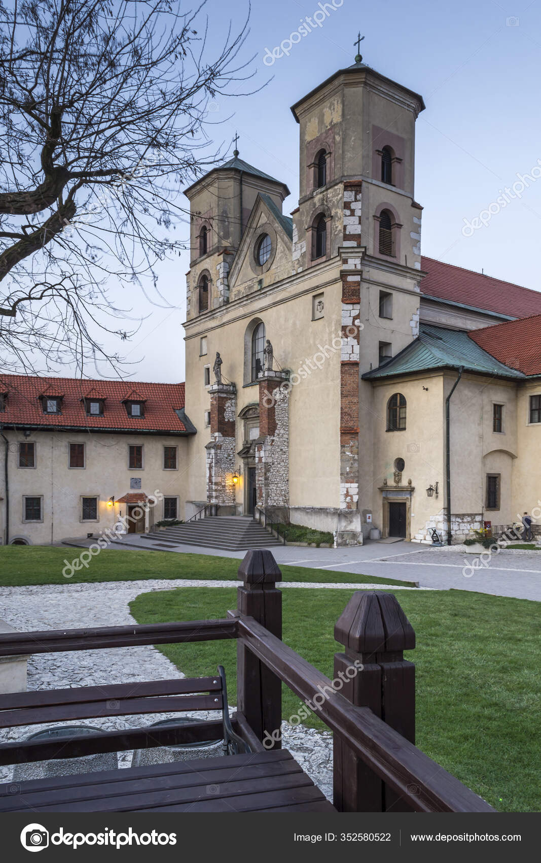 Benedictine Abbey Tyniec Krakow Southern Poland — Stock Photo