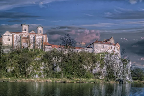 Benedicine Abbey Στο Tyniec Κρακοβία Νότια Πολωνία — Φωτογραφία Αρχείου