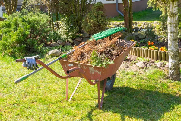 Spring cleaning in the garden.