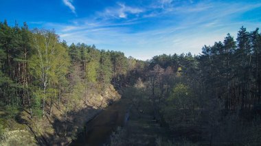Vahşi nehir boyunca bir yürüyüş Grabia, Polonya