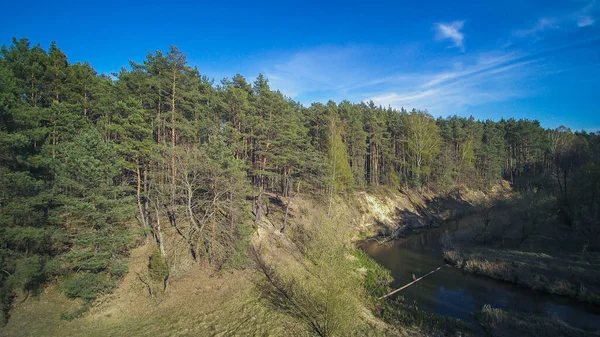 Walk Wild River Grabia Poland — Stock Photo, Image