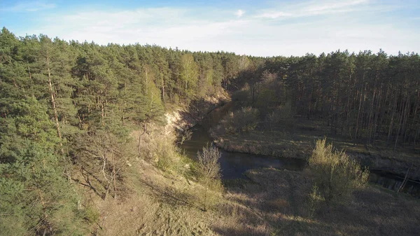 Річка Грабія Тече Центральній Польщі — стокове фото