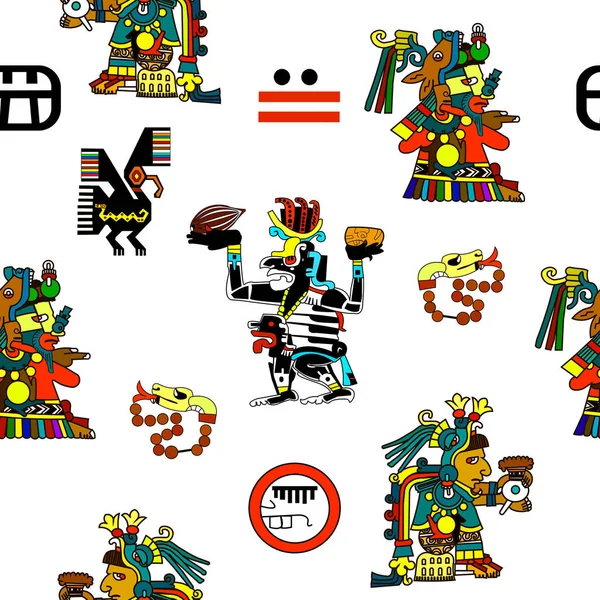 Ethnische Muster Der Ureinwohner Amerikas Azteken Inka Maya Alekka Indianer — Stockfoto