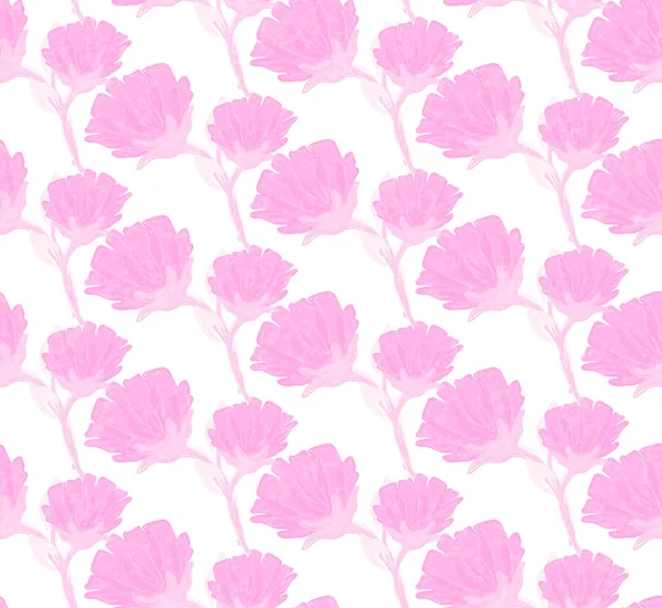 Florales nahtloses Muster. handgezeichnete kreative Blume. bunte künstlerische Hintergrund mit Blüte — Stockvektor