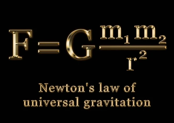 Legge di gravitazione universale di Newton — Foto Stock