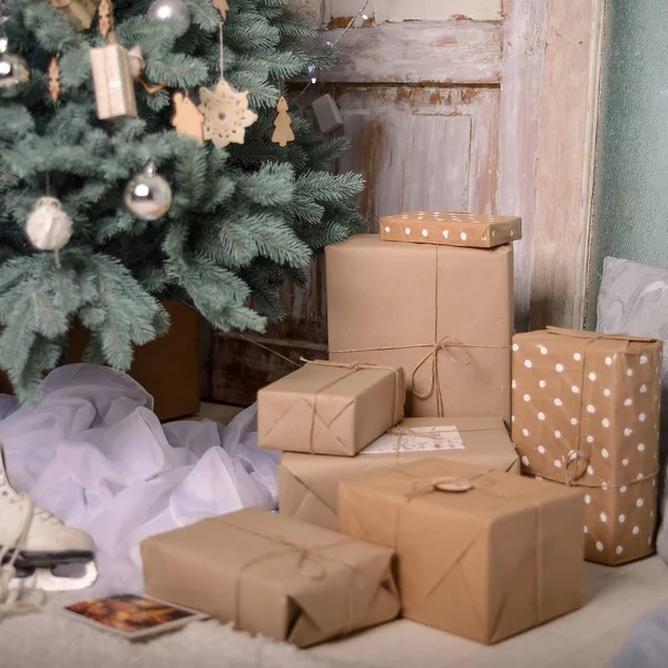 Gelukkig nieuwjaar decoratie. Vrolijk kerstfeest decoratie — Stockfoto