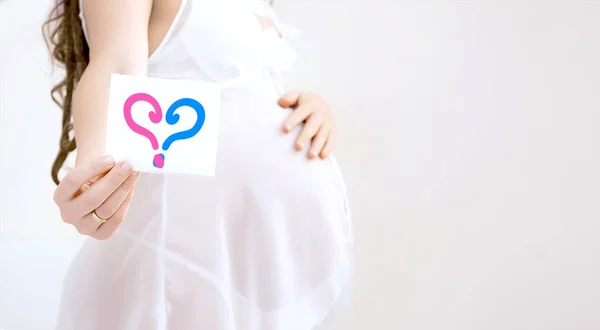 Gravid Kvinna Magen Håller Ultraljudsundersökning Baby Hälsosam Graviditet Nyfödd Baby Stockbild