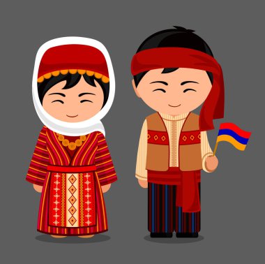 Armenians in national clothes
