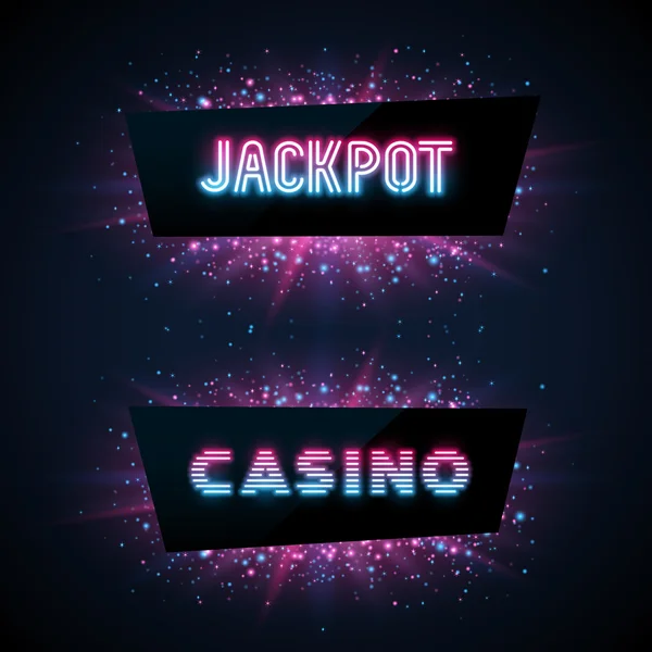 Modelo de anúncio de jackpot . — Vetor de Stock