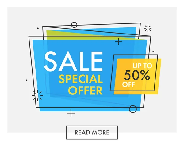 Geometric banners. Special offer sale. Stock Illustration