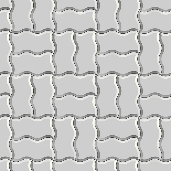 Textura Inconsútil Baldosas Hormigón Gris Patrón Repetición Azulejos Onda —  Fotos de Stock