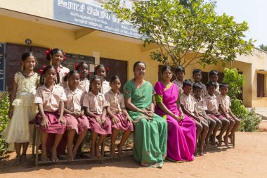 Editoryal belgesel görüntü. Okul çocukları