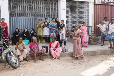 Editoryal açıklayıcı resim. Aile karşılaşma içinde Hindistan