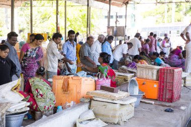 Editoryal açıklayıcı resim. Market place, Pondichery