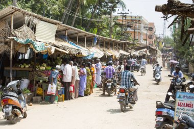 Editoryal açıklayıcı resim. Market place, Pondichery