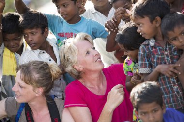 Editoryal açıklayıcı resim. Grup Hintli çocuk, Hindistan