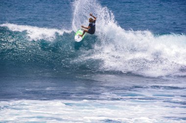 Belgesel yayın görüntü. Basse Pointe, Martinik - 22 Nisan 2017.
