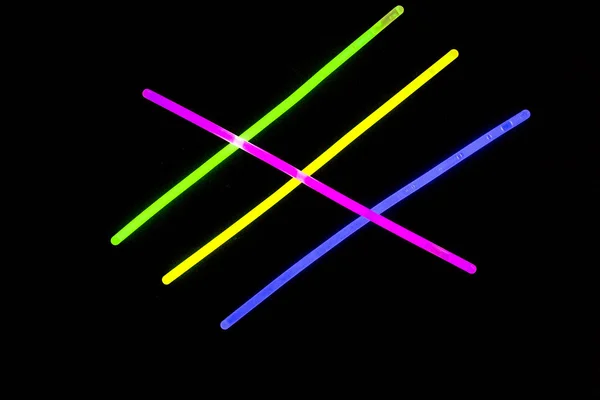 Glow sticks fluorescent lights