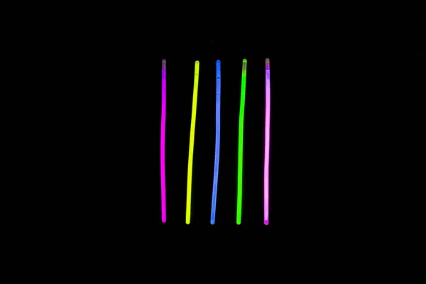 Glow sticks fluorescent lights