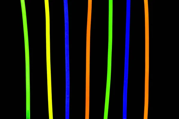 Glow sticks fluorescent lights — Stock Photo, Image