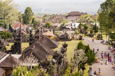 Hinduist Tapınağı ayrıntıları Bali Endonezya