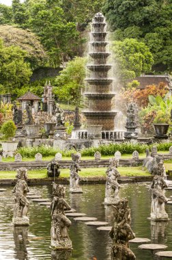 Hinduist Tapınağı ayrıntıları Bali Endonezya