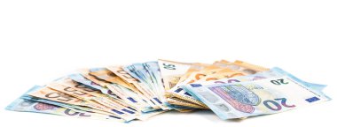 Euro banknot ile farklı mezhep.